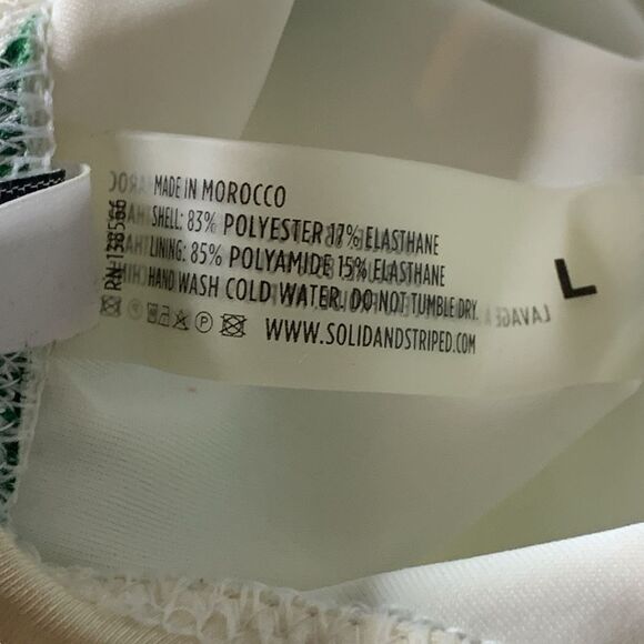 SOLID & STRIPED Lemon Print One-Piece Swimsuit V-Neck Open Back Yellow Green - Picture 12 of 15